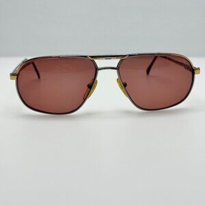 Bob Mackie Eyeglasses Eye Glasses Frames 758 Gold Silver Italy 56-15